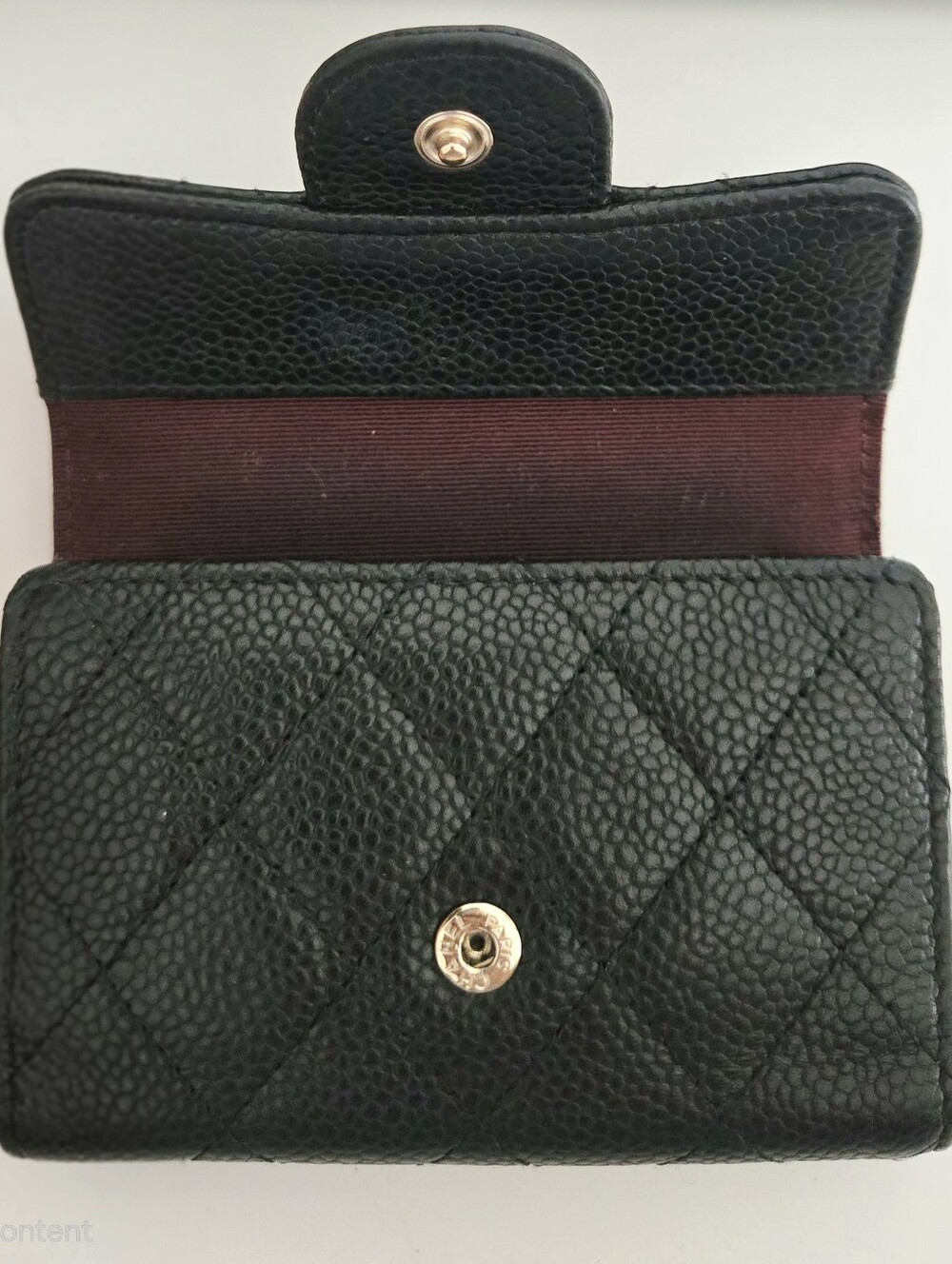 Authentic CHANEL Matelasse Quilted Classic Flap Key Card Holder Wallet Set - Picture 9 of 16